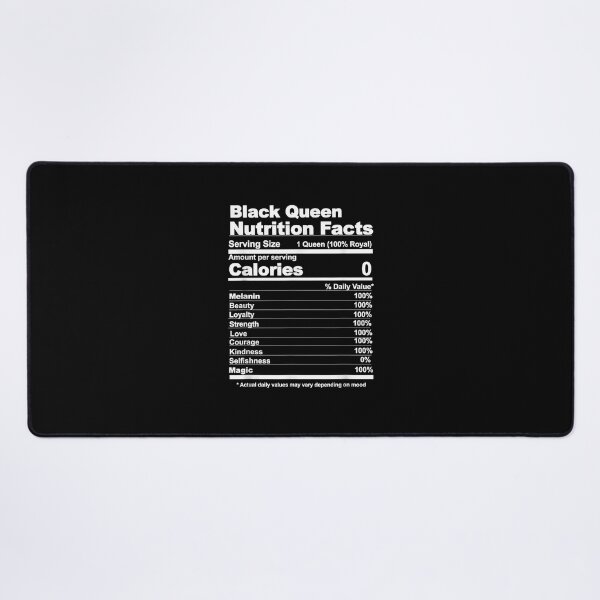 Item preview, black queen nutritional facts T-Shirt designed and sold by BindelGeoffrey.
