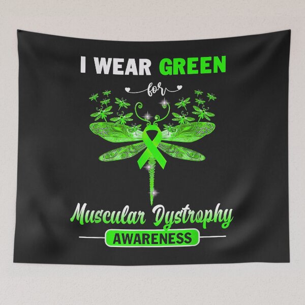 Item preview, I Wear Green Muscular Dystrophy Awareness Dragonfly designed and sold by Corelli87.