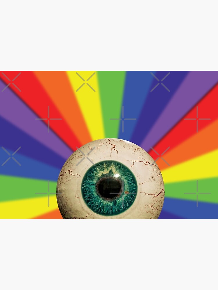 Dreamcore Weirdcore Aesthetics Rainbow Flower Eyes Sticker for Sale by  ghost888