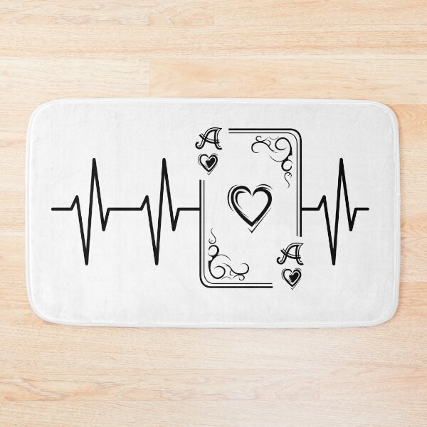 Item preview, heartbeat symbol playing card pulse gift designed and sold by AndreMi.