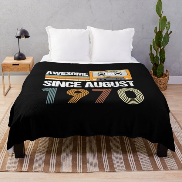 Item preview, Awesome Since August 1970 | Made In 1970 | August Birthday Quotes designed and sold by AMINE ★★★★★.