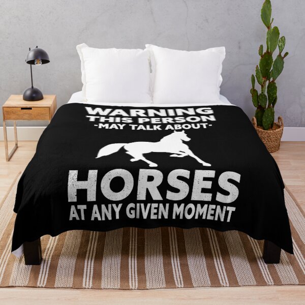 Item preview, Warning This Person May Talk About Horses At Any Given Moment designed and sold by Luna1Shop.