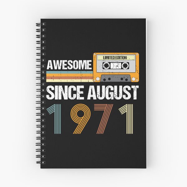 Item preview, Awesome Since August 1971 | Made In 1971 | August Birthday Quotes designed and sold by AMINE  ★★★★★.