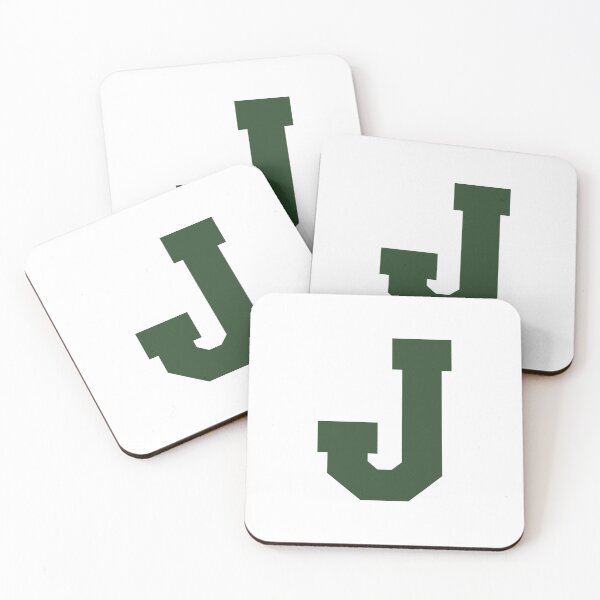 Item preview, Alphabet, Green J, Sports letter J designed and sold by TheCultStuff.