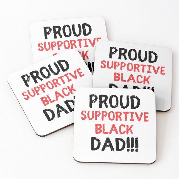 Item preview, Mens Proud Supportive Black Dad | Father's Day Gift designed and sold by Nepaz-Designs.