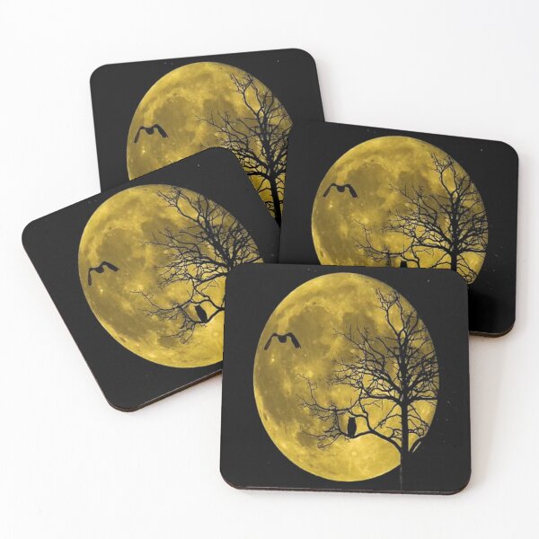 Item preview, Gold moon birds tree Art  designed and sold by BEAUTY ⭐⭐⭐⭐⭐.