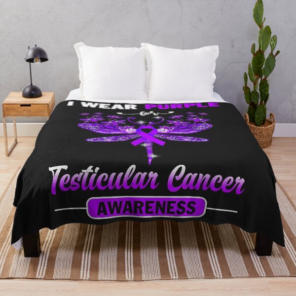 Item preview, I Wear Purple Testicular Cancer Awareness Dragonfly designed and sold by Corelli87.