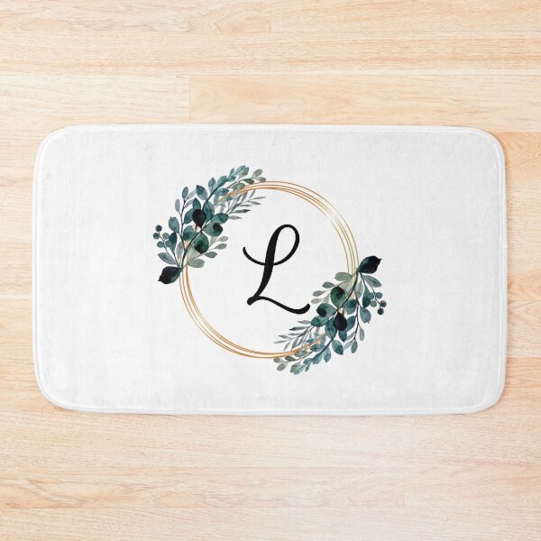 Item preview, Monogram Letter L | Laurels with Gold Borders designed and sold by JustSeasons.