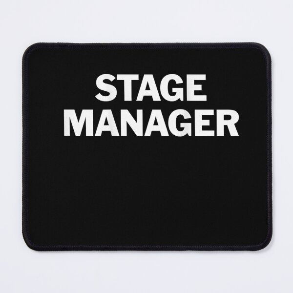 Item preview, Black STAGE MANAGER on back tshirt designed and sold by BindelGeoffrey.