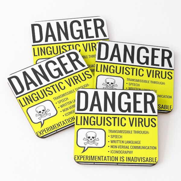 Item preview, Danger: Linguistic Virus designed and sold by Alex Eylar.