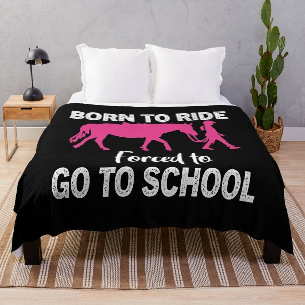 Item preview, Born To Ride Forced To Go To School Horse Girls Gift designed and sold by Luna1Shop.