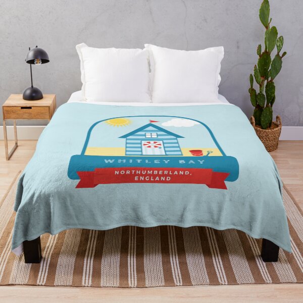 Item preview, Blue Whitley Bay Beach Hut designed and sold by StudioShine.
