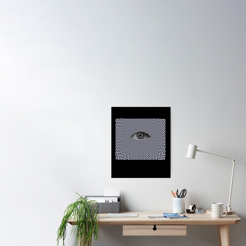 Dreamcore Weirdcore Aesthetics Eye Optical Illusion Poster For Sale By Ghost Redbubble