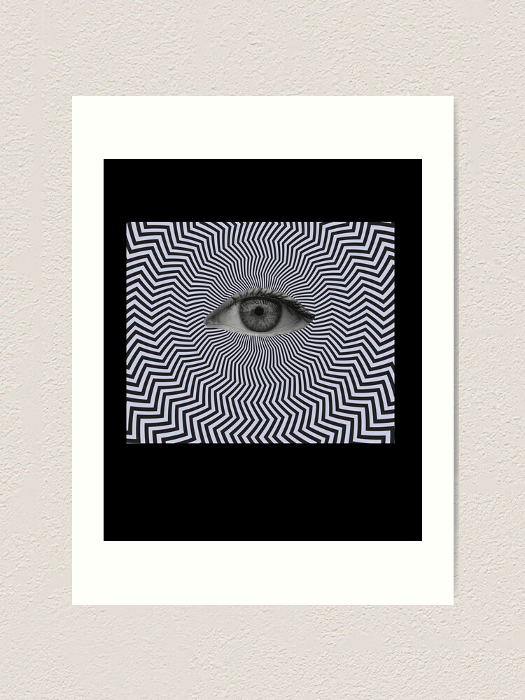 Dreamcore Weirdcore Aesthetics Eye Optical Illusion Art Print For Sale By Ghost Redbubble