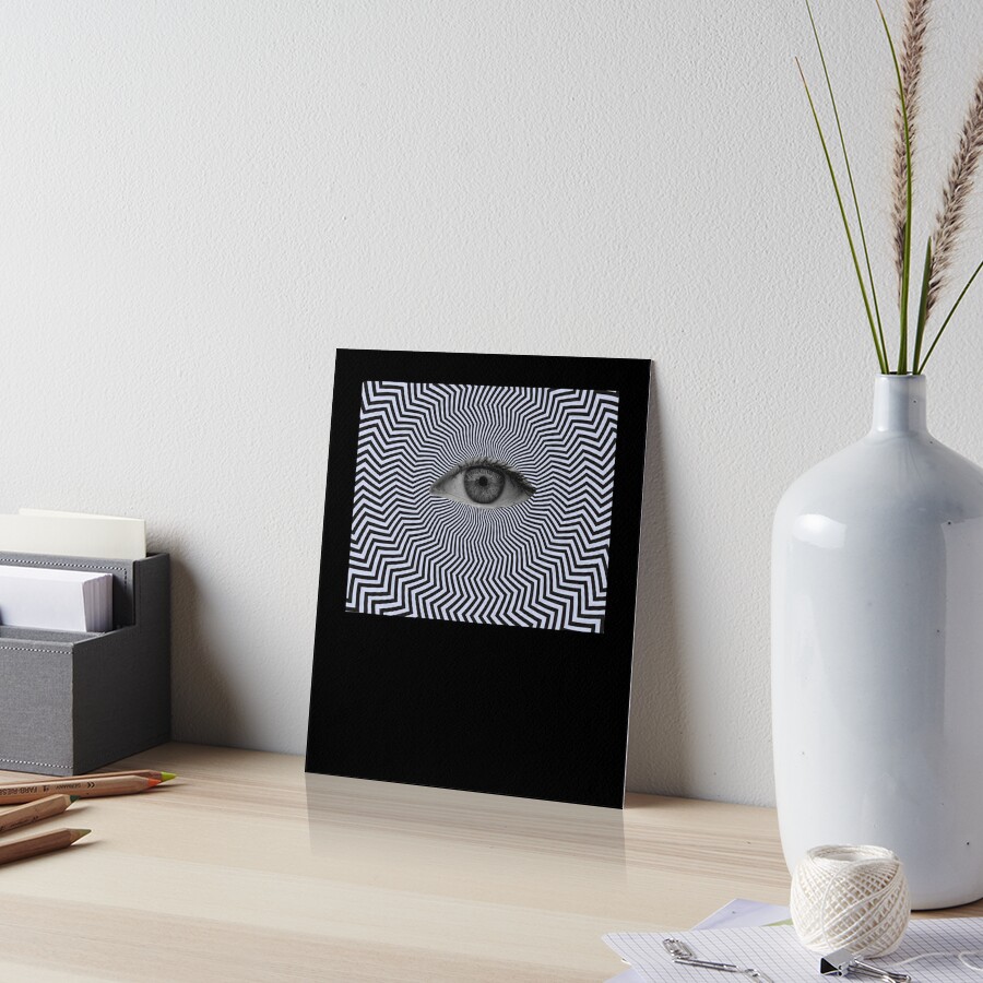 Dreamcore Weirdcore Aesthetics Eye Optical Illusion Art Board Print