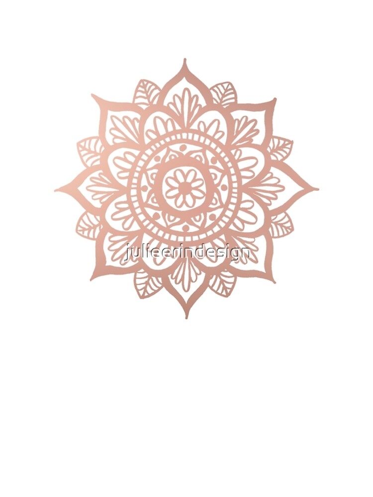 Nuevo Mandala de oro rosa de julieerindesign