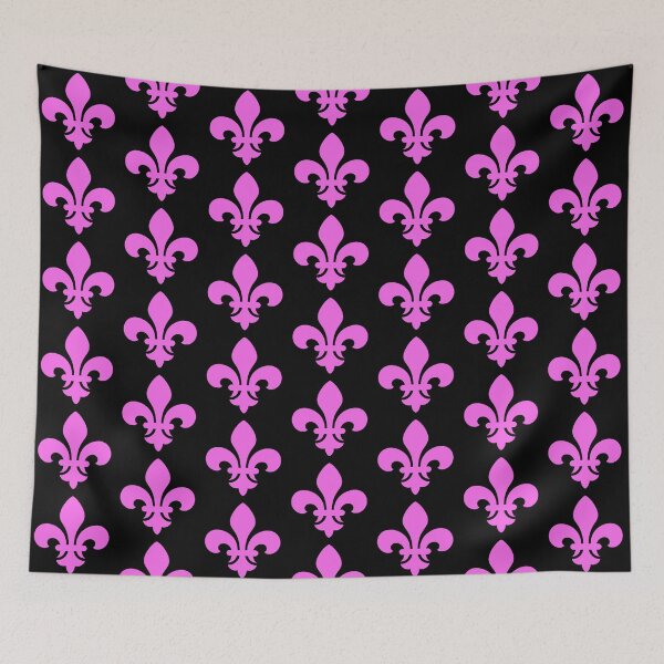 Artikelvorschau, Rosa Fleur-de-Lys-Symbol entworfen und verkauft von effervescence.