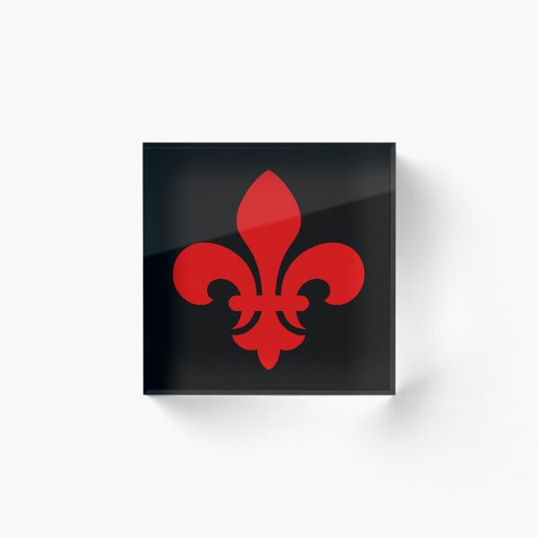 Artikelvorschau, Rotes Fleur-de-Lys-Symbol entworfen und verkauft von effervescence.