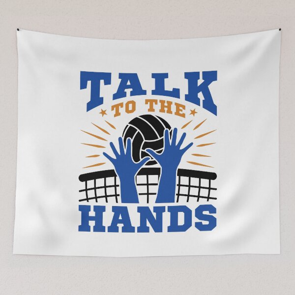 Item preview, Talk to the Hands Funny Volleyball Player designed and sold by jaygo.