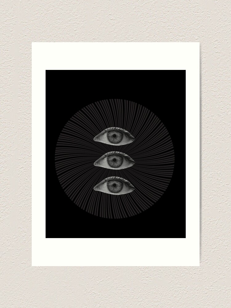 Dreamcore Weirdcore Aesthetics Trinity Eyes Art Print For Sale By