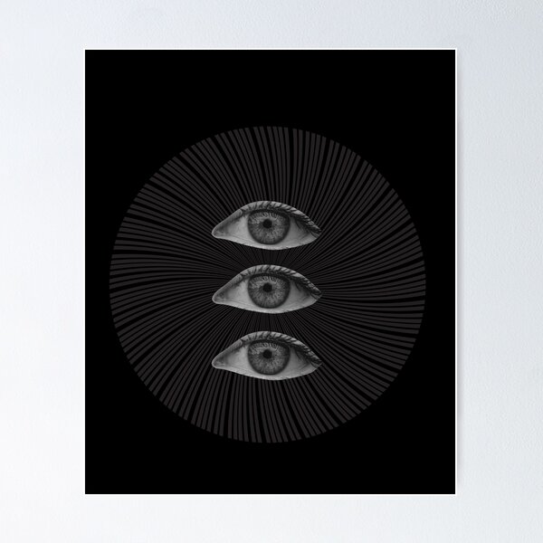 Weirdcore Eye Hand Aesthetic Indie Alt Dreamcore G Poster