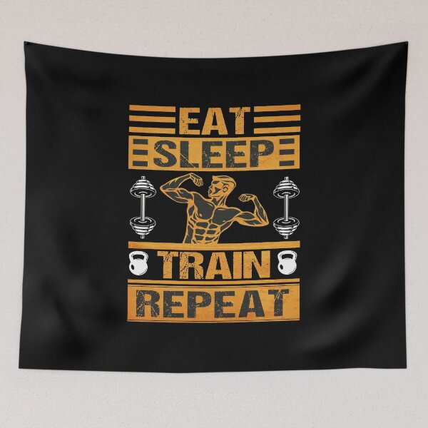 Item preview, EAT. SLEEP. TRAIN. REPEAT. - EAT SLEEP TRAIN REPEAT  designed and sold by MOONINSPIRATION.