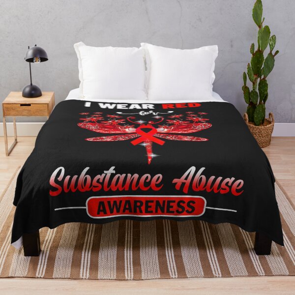 Item preview, I Wear Red Substance Abuse Awareness Dragonfly designed and sold by Corelli87.