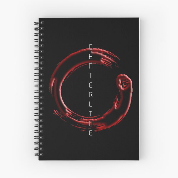Item preview, Featherscale Enso circle 'Centreline' Red Emboss designed and sold by Featherscale.
