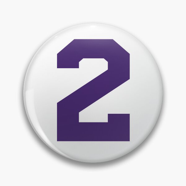 Item preview, Number 2, Purple two, Sports number 2 designed and sold by TheCultStuff.
