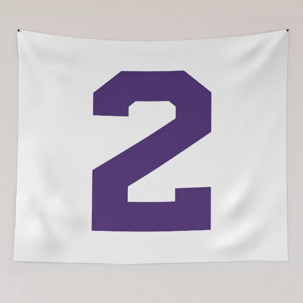 Item preview, Number 2, Purple two, Sports number 2 designed and sold by TheCultStuff.