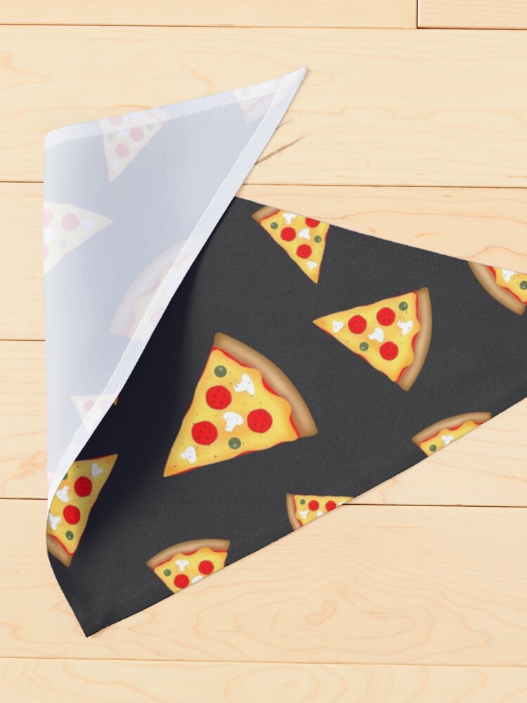 Alternate view of Cool and fun pizza slices pattern Pet Bandana