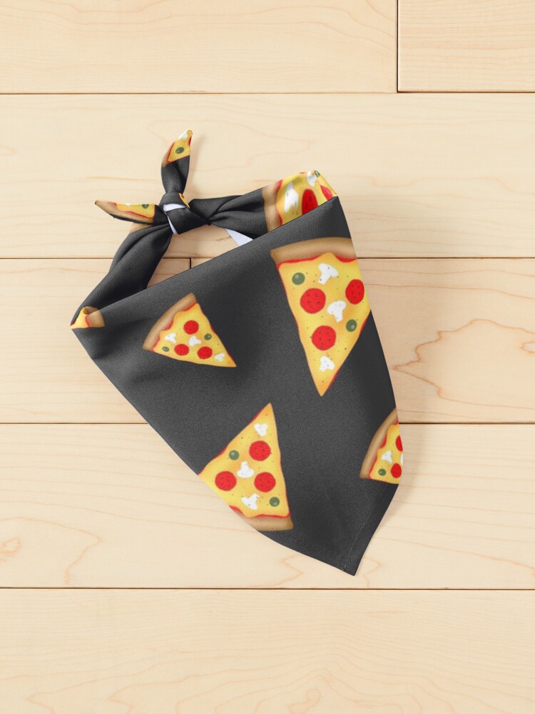 Alternate view of Cool and fun pizza slices pattern Pet Bandana
