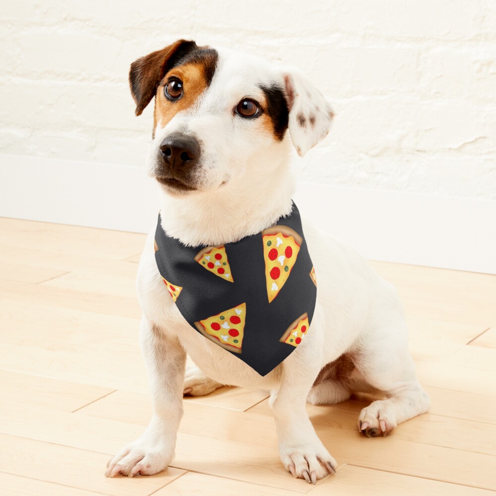 Cool and fun pizza slices pattern Pet Bandana