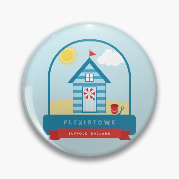 Item preview, Blue Felixstowe Beach Hut designed and sold by StudioShine.