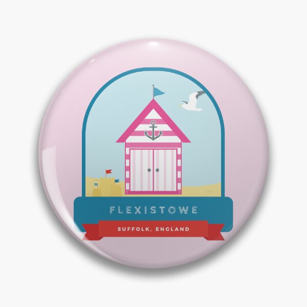 Item preview, Pink Felixstowe Beach Hut designed and sold by StudioShine.