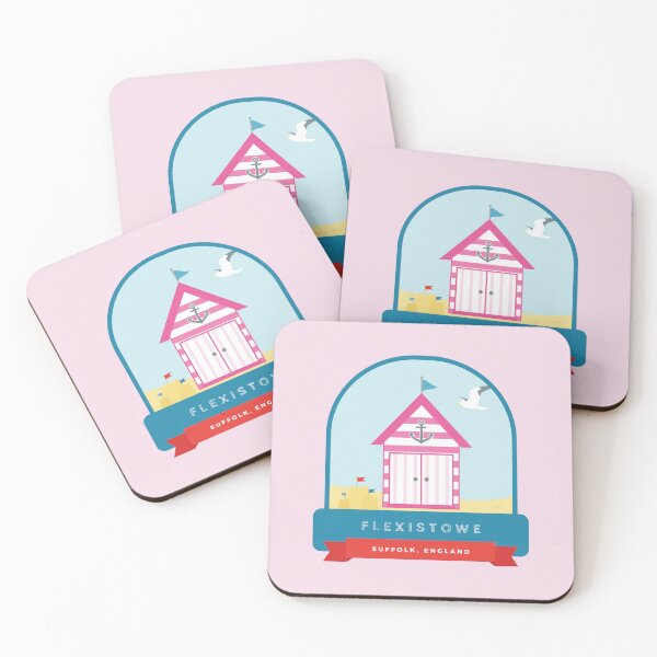 Item preview, Pink Felixstowe Beach Hut designed and sold by StudioShine.