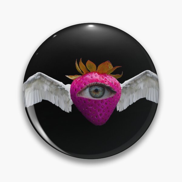 Item preview, Weirdcore Aesthetics Dreamcore Pink Winged Strawberry  designed and sold by ghost888.