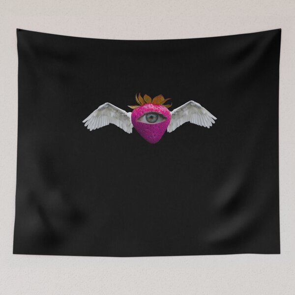 Item preview, Weirdcore Aesthetics Dreamcore Pink Winged Strawberry  designed and sold by ghost888.
