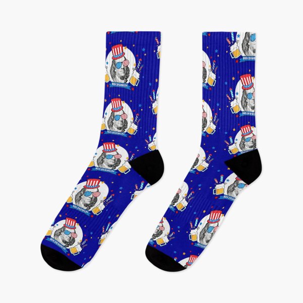 Item preview, FUNNY 4th of July Ben Franklin Drinkin - Beer Fireworks & Freedom Patriotic  designed and sold by originalsusie.