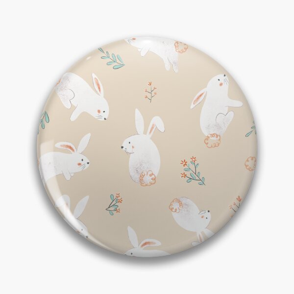 Item preview, Pattern Small white bunny easter bunny designed and sold by Lady Bruniere.