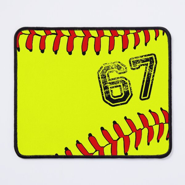 Item preview, Softball ball number 67, sixty seven designed and sold by TheCultStuff.