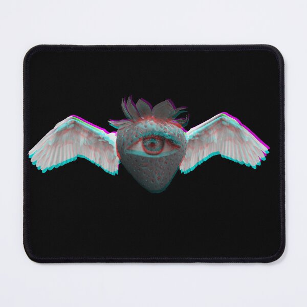 Item preview, Weirdcore Aesthetics Dreamcore Glitch Winged Strawberry  designed and sold by ghost888.