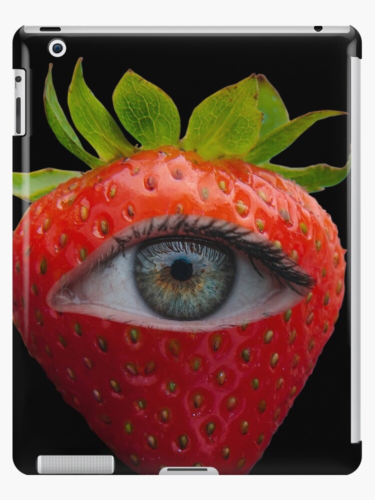 Weirdcore Aesthetics Dreamcore Glitch Eyed Strawberry | Art Board Print