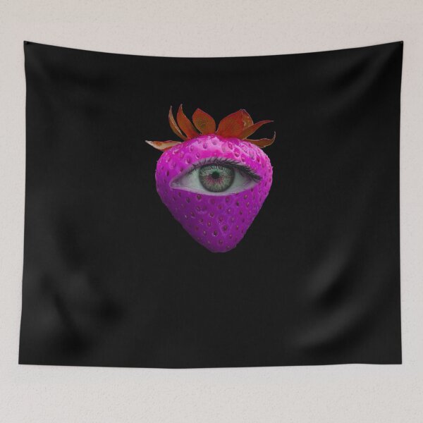 Item preview, Weirdcore Aesthetics Dreamcore Pink Eyed Strawberry  designed and sold by ghost888.