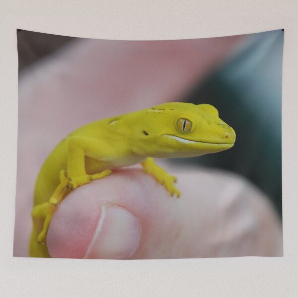 Item preview, Yellow One- NZ Gecko designed and sold by lizdomett.