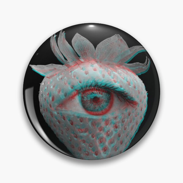 Item preview, Weirdcore Aesthetics Dreamcore Glitch Eyed Strawberry  designed and sold by ghost888.