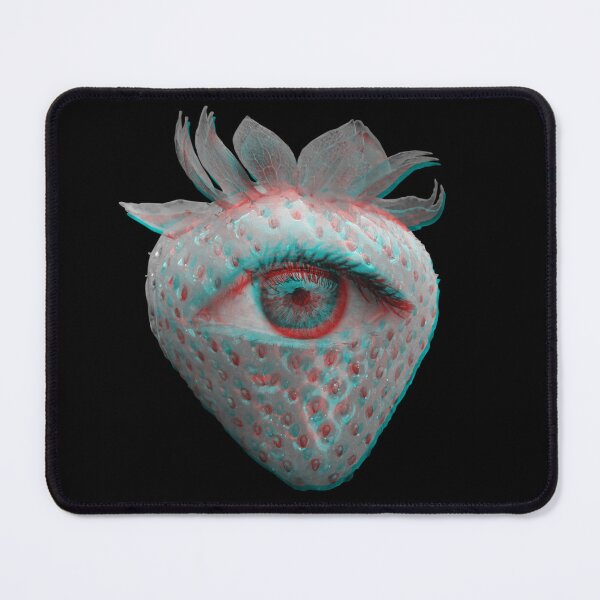 Item preview, Weirdcore Aesthetics Dreamcore Glitch Eyed Strawberry  designed and sold by ghost888.