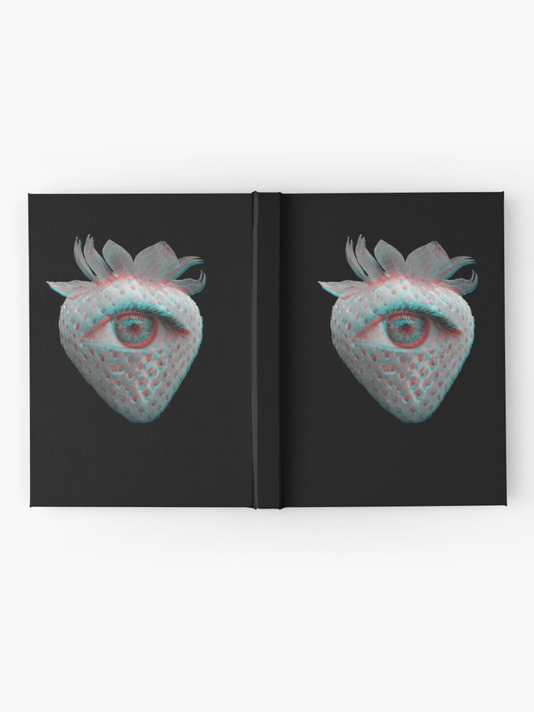 Weirdcore Aesthetics Dreamcore Glitch Eyed Strawberry | Art Board Print