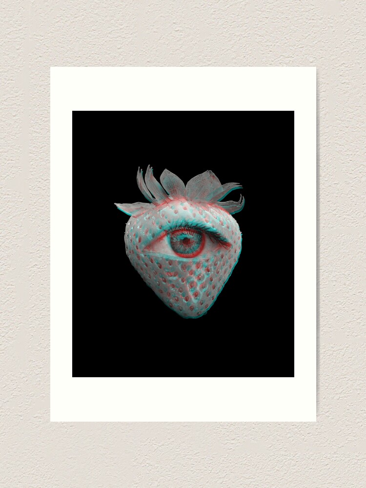 Weirdcore Aesthetics Dreamcore Glitch Eyed Strawberry 