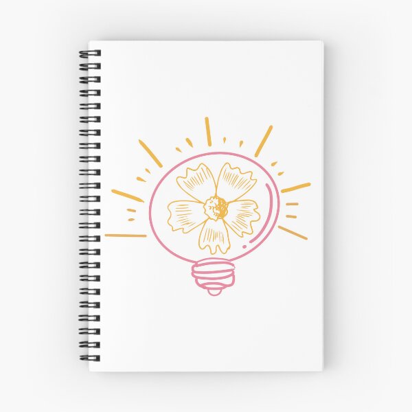 Item preview, Pink Light Bulb with Yellow Flowers designed and sold by Unaiza Khalid.